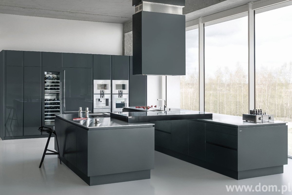 Кухня с островом Минимализм