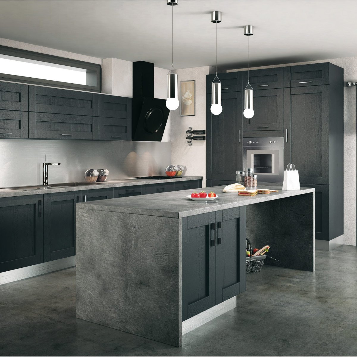 Кухня Леруа Мерлен бетон