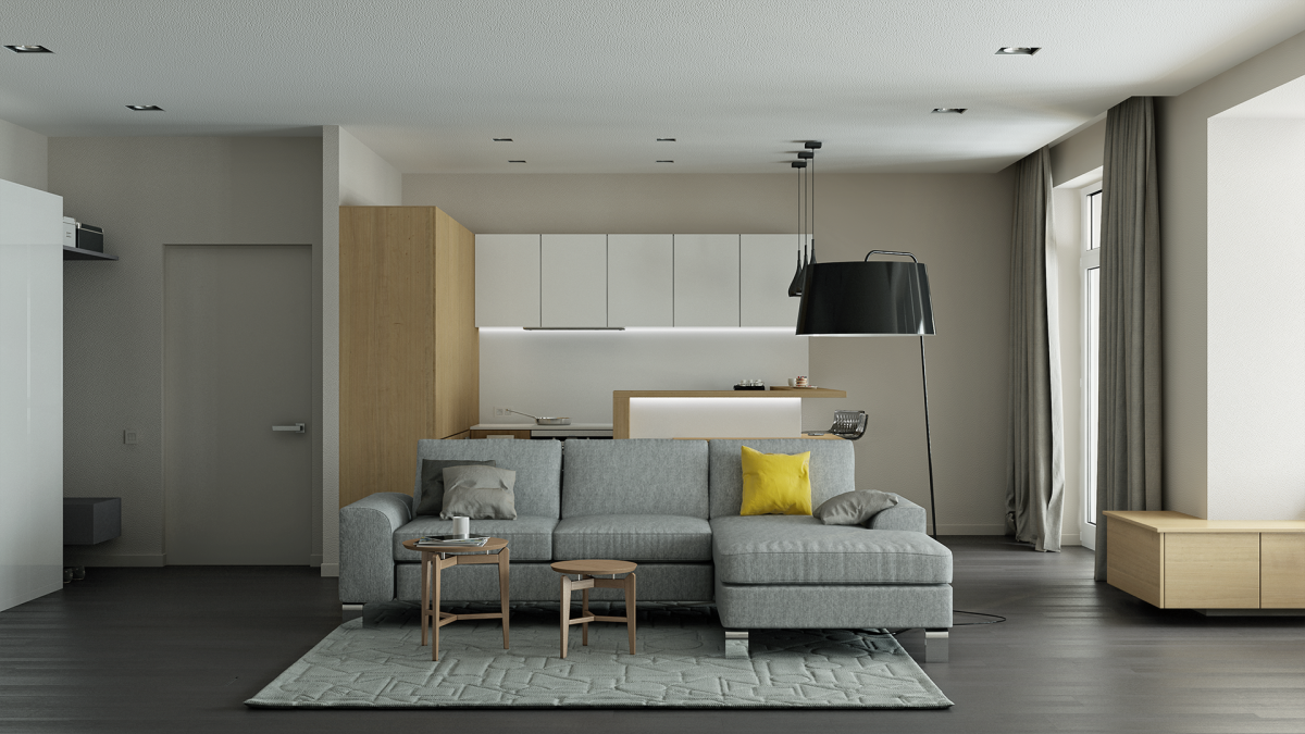 Кирпич в интерьере Минимализм