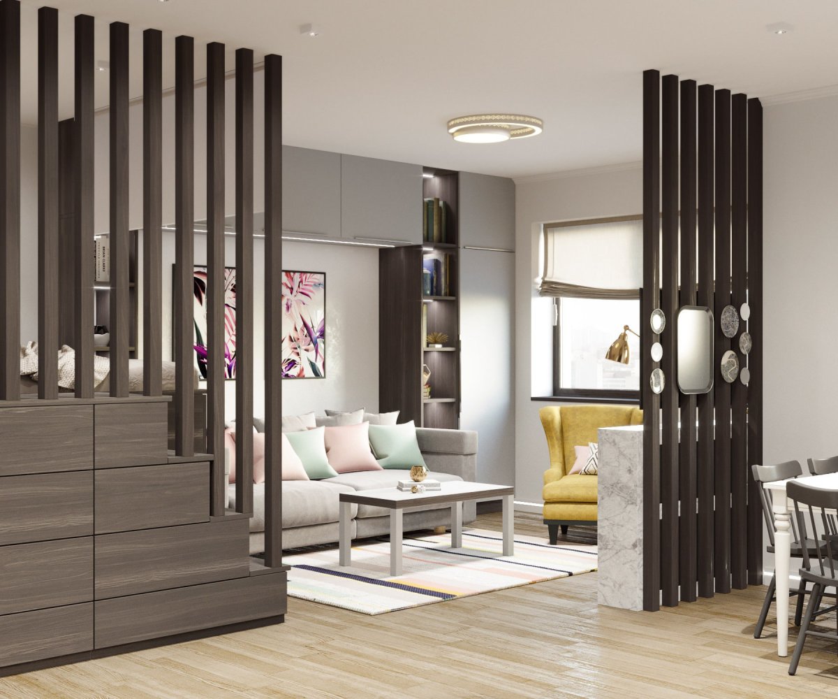 Гостиная-спальня 15м2 икея