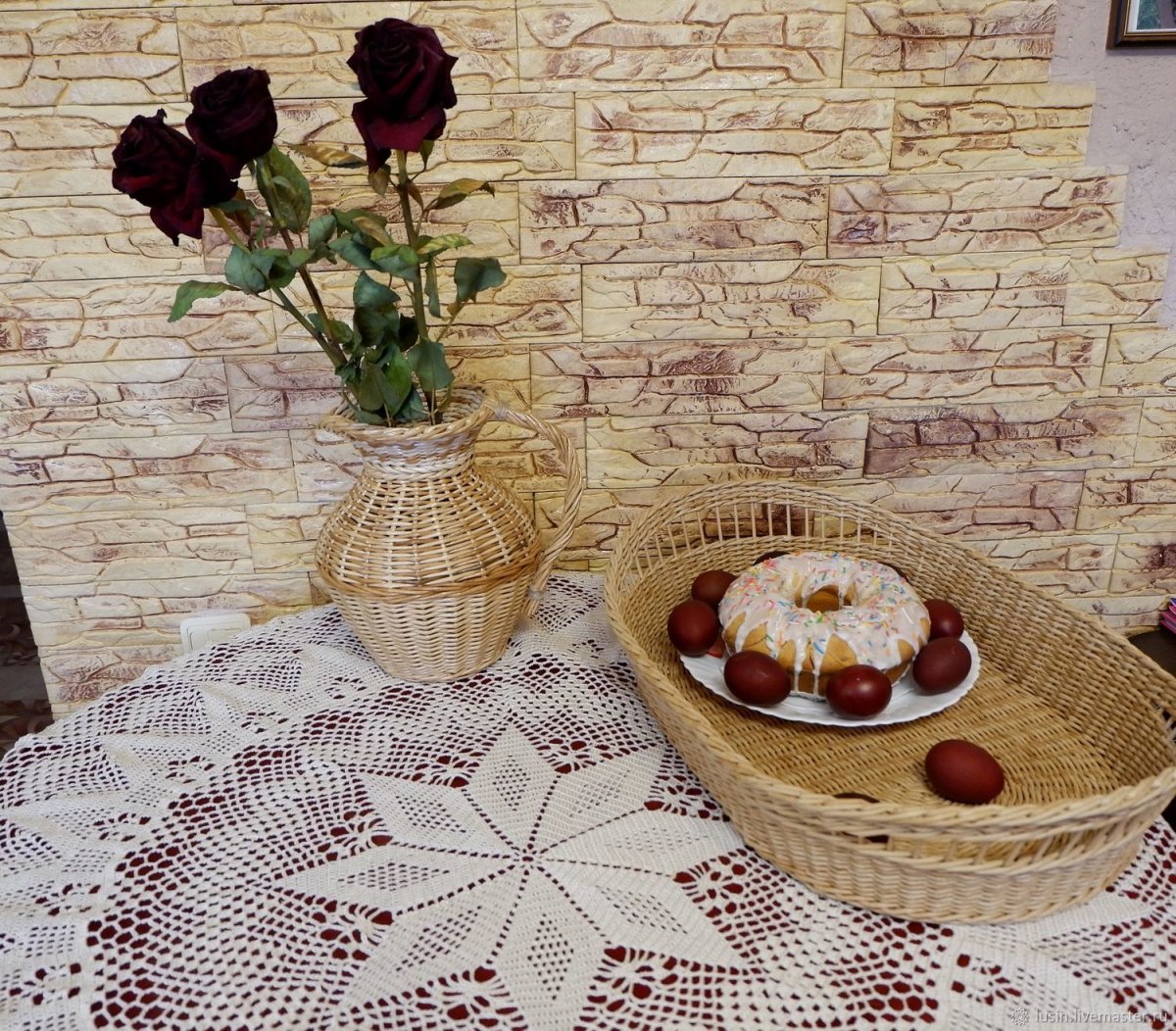 Вязаные скатерти