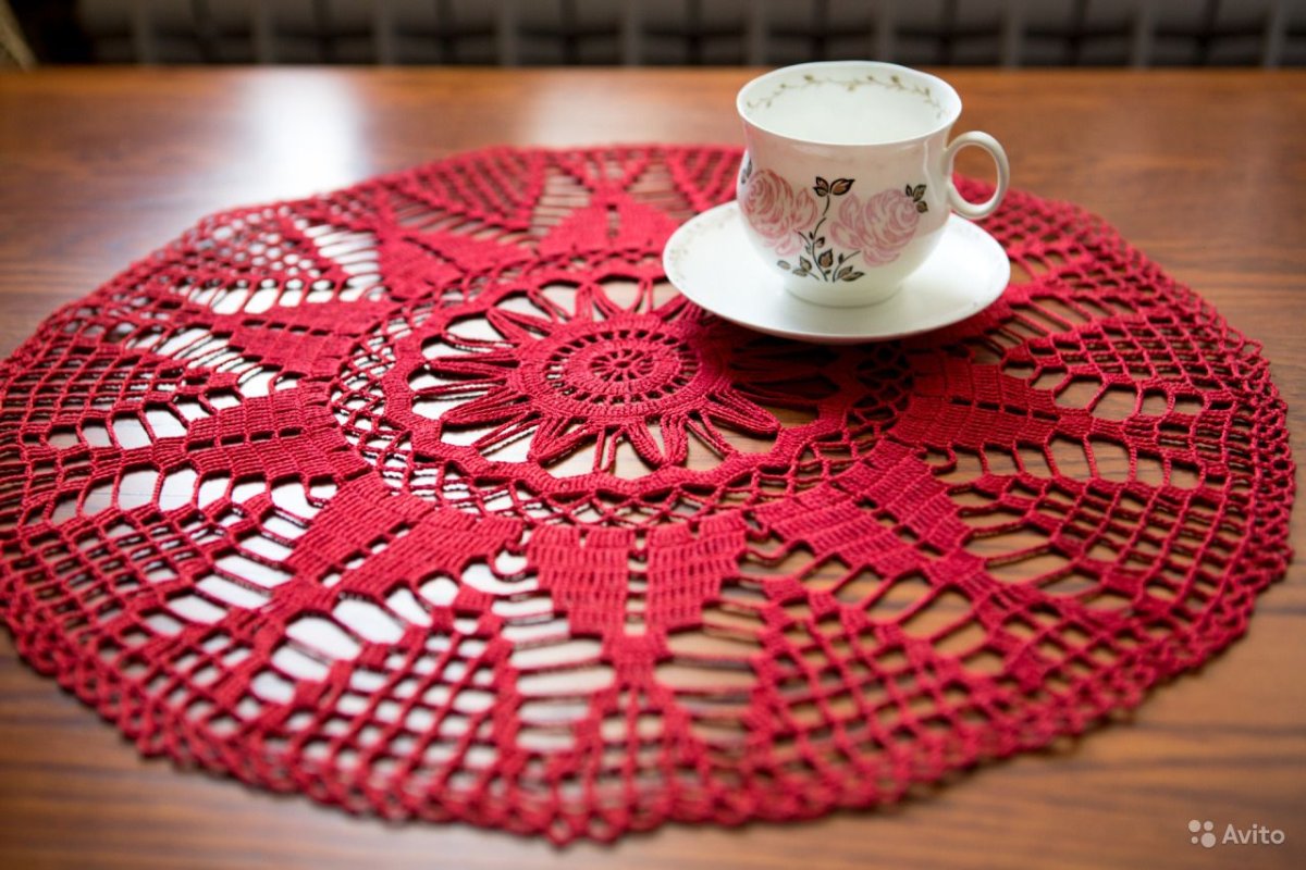 Вязаные скатерти