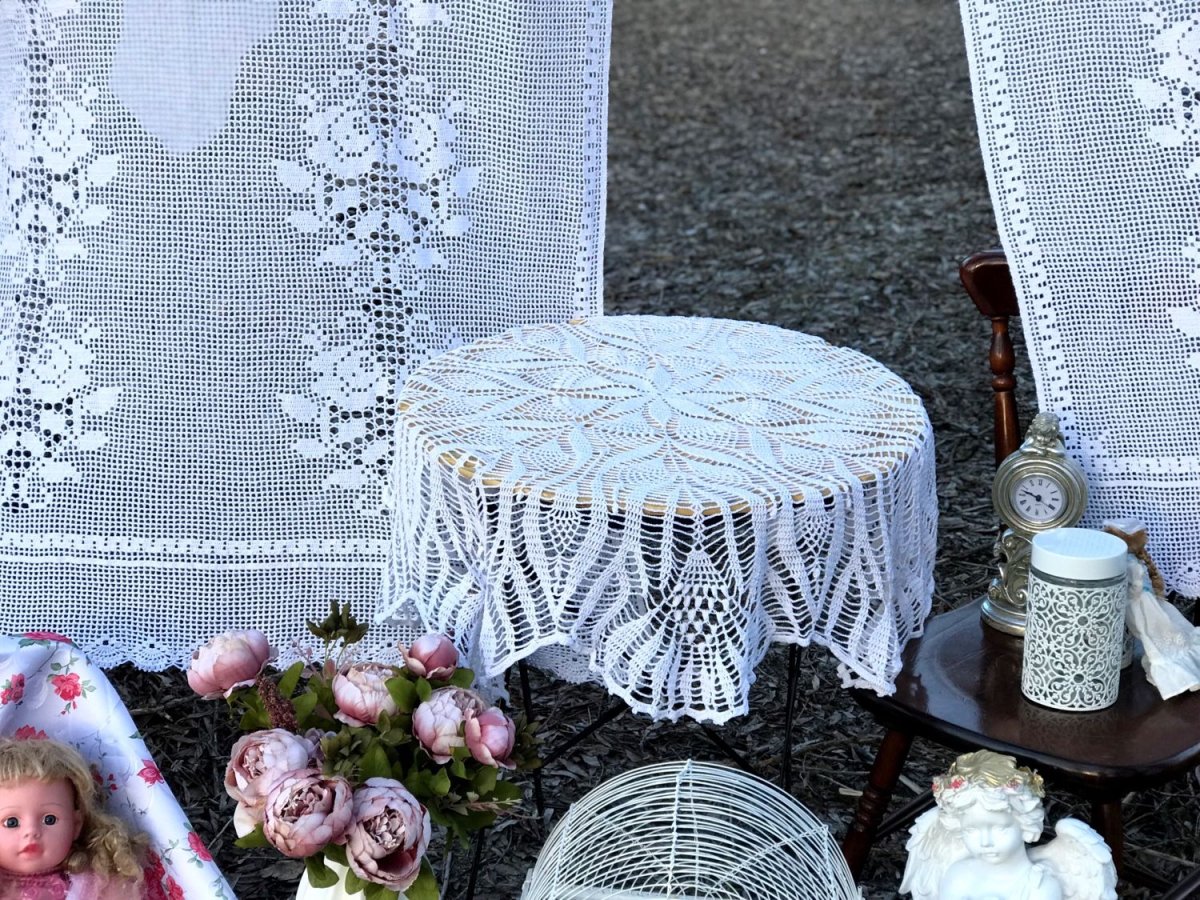 Вязаная салфетка Эстетика