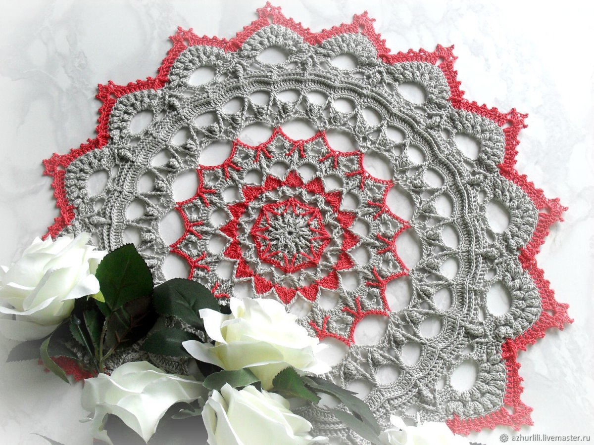 Кружевная скатерть крючком