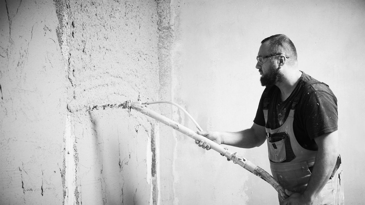 Штукатурка цементно Песчаная механизированная