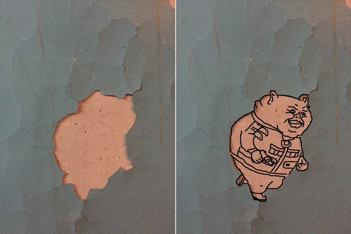 Большой объем штукатурки