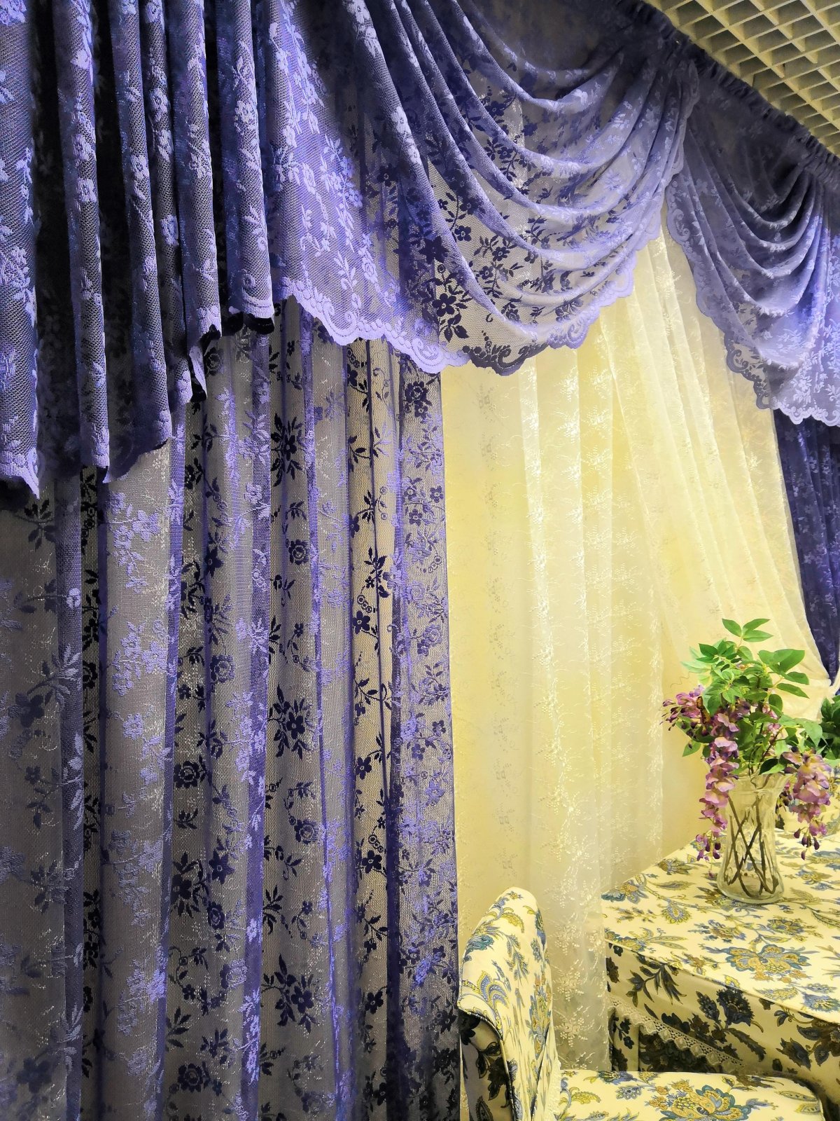 Гипюровые шторы в интерьере