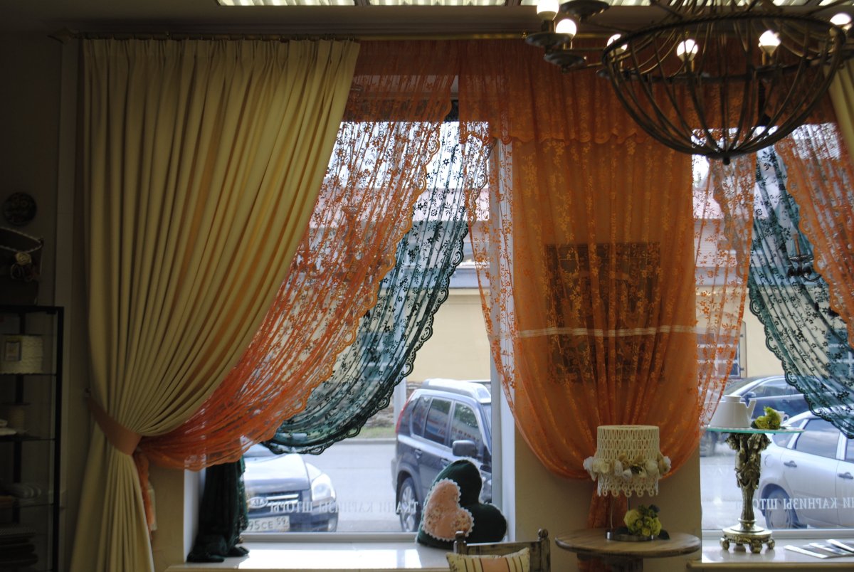 Шторы из гипюра
