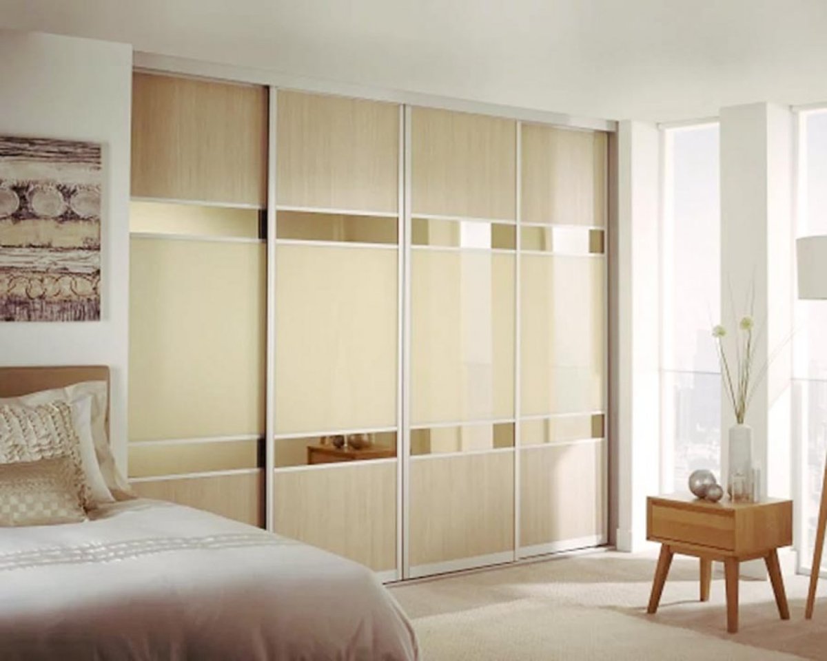 Шкаф купе беж камео