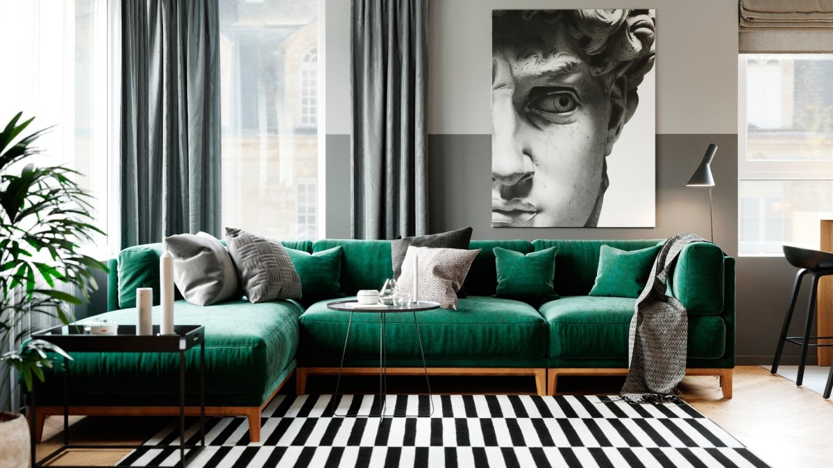 Изумрудный в интерьере