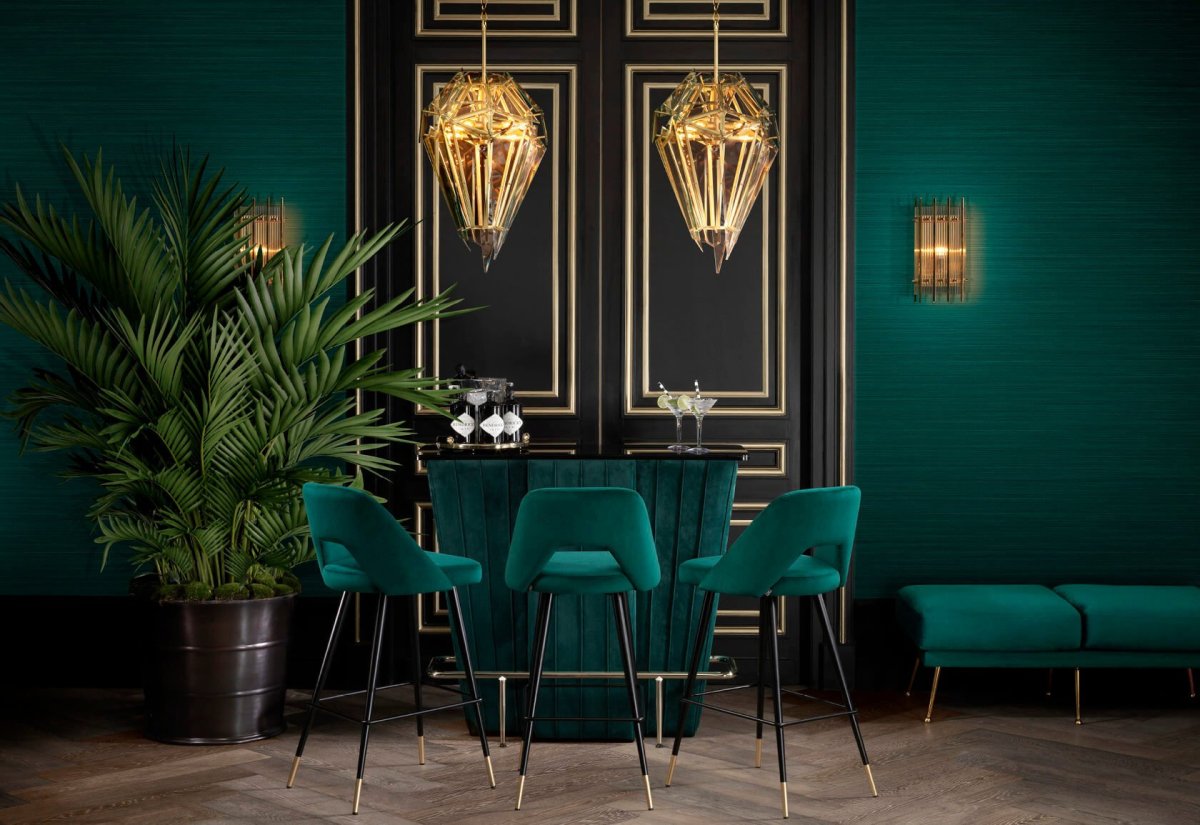 Зеленый цвет в интерьере