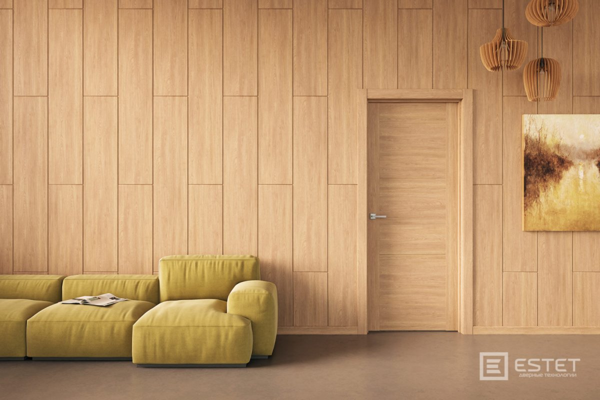 Шпонированные панели Wallhof Wood "тик"