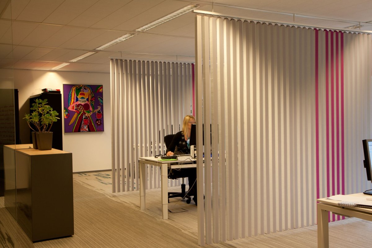 Вертикальные жалюзи для зонирования комнаты