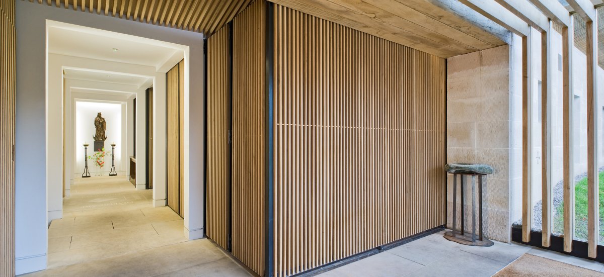 Шпонированные панели Topperfo Micro Ulme Stone Edition Acoustic Wood Panel