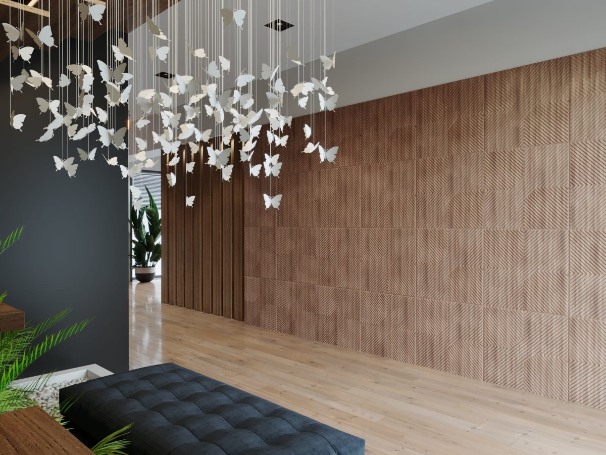 Шпон дерева в интерьере