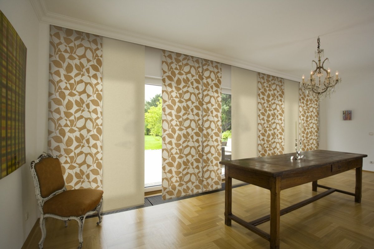 Зонирование рулонными шторами