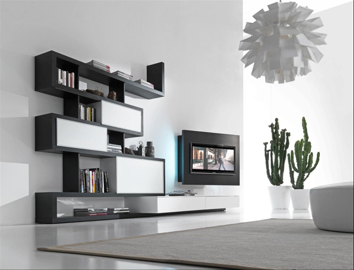 Полки черно белые