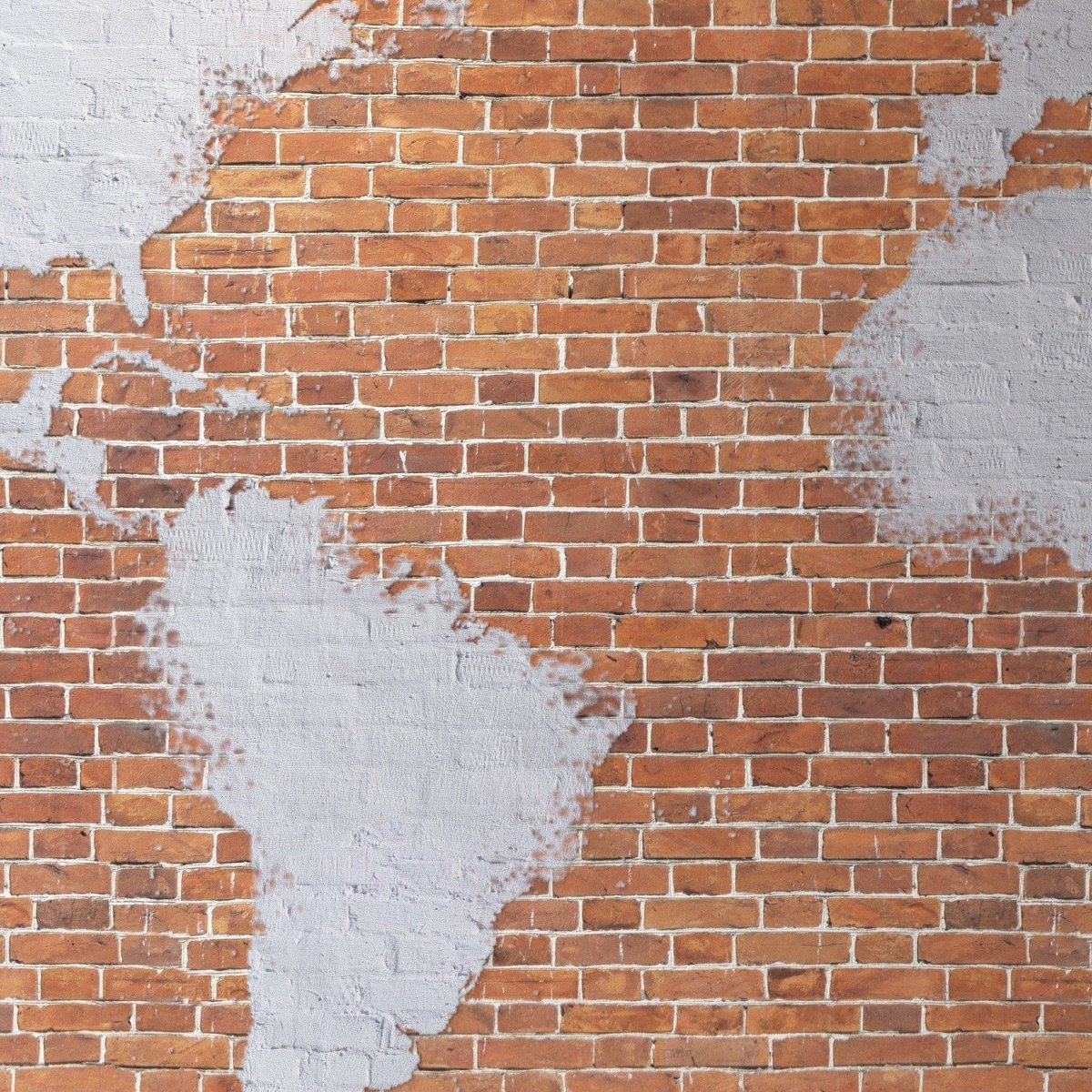 Ванна с кирпичной стеной