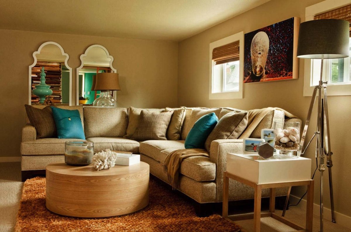 Гамма цветов для интерьера гостиной