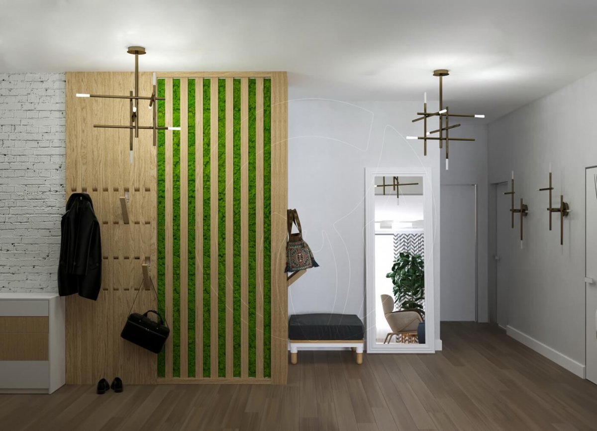 Прихожая в экостиле