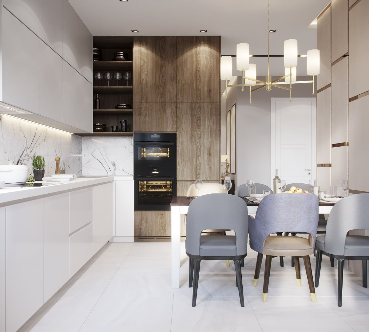 Инстаграмный дизайн кухни