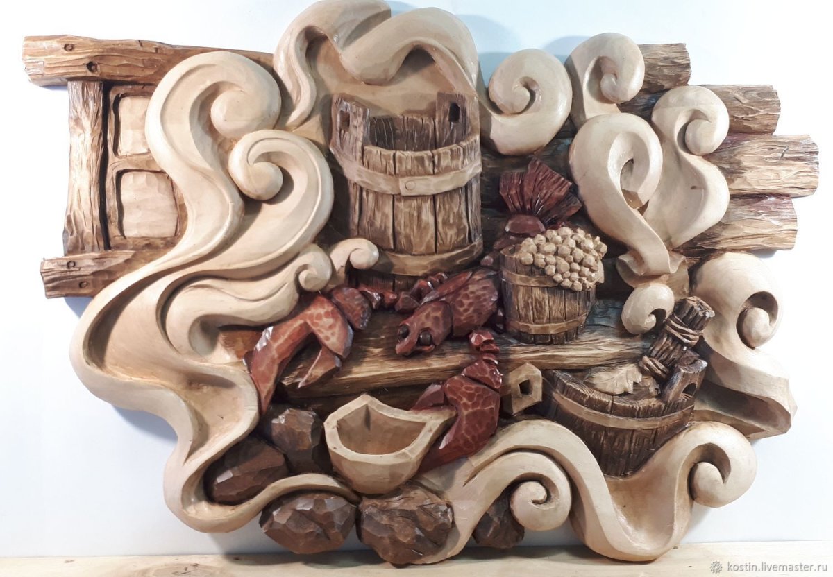 Резьба по дереву для бани