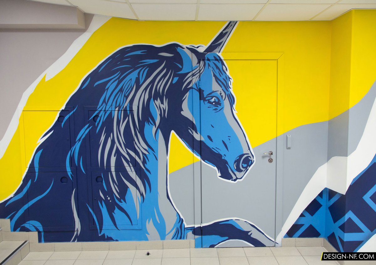 Роспись стен аэрография