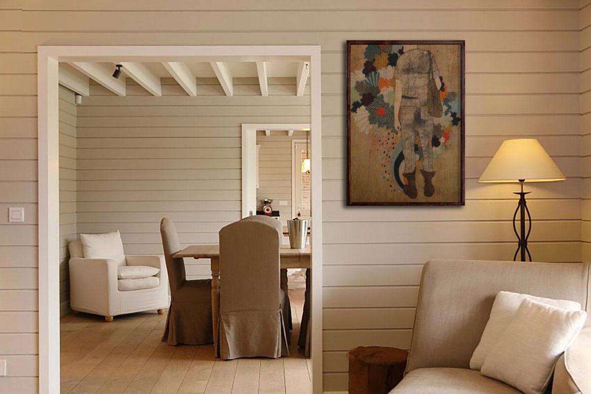 Вагонка и кирпич в интерьере