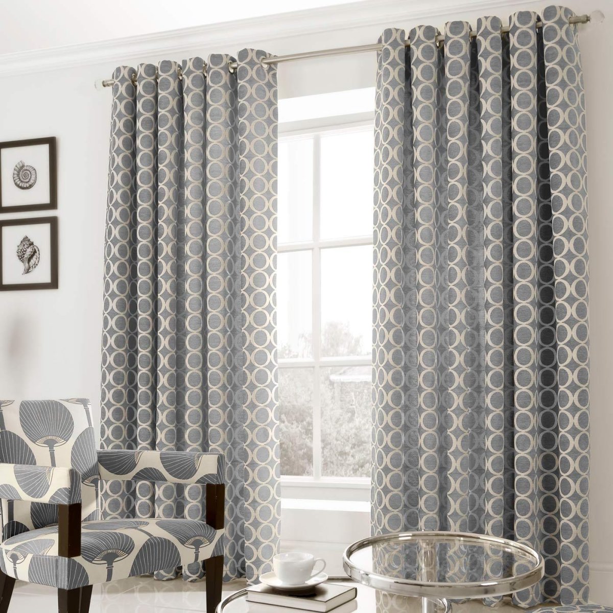 Светло серые шторы