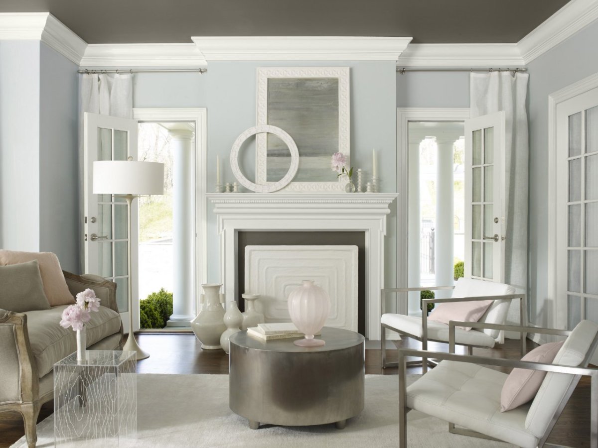 Интерьер в жемчужно серых тонах