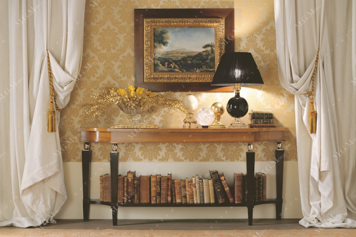 Гостиная с диваном посередине