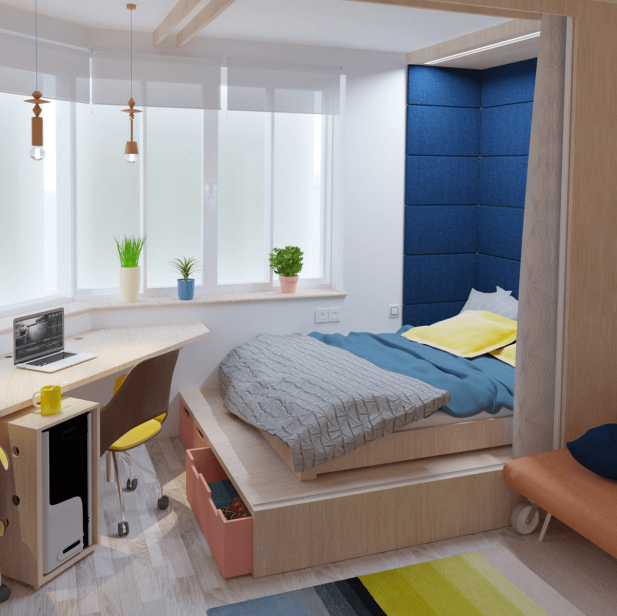 Маленькая спальня интерьер 5кв м