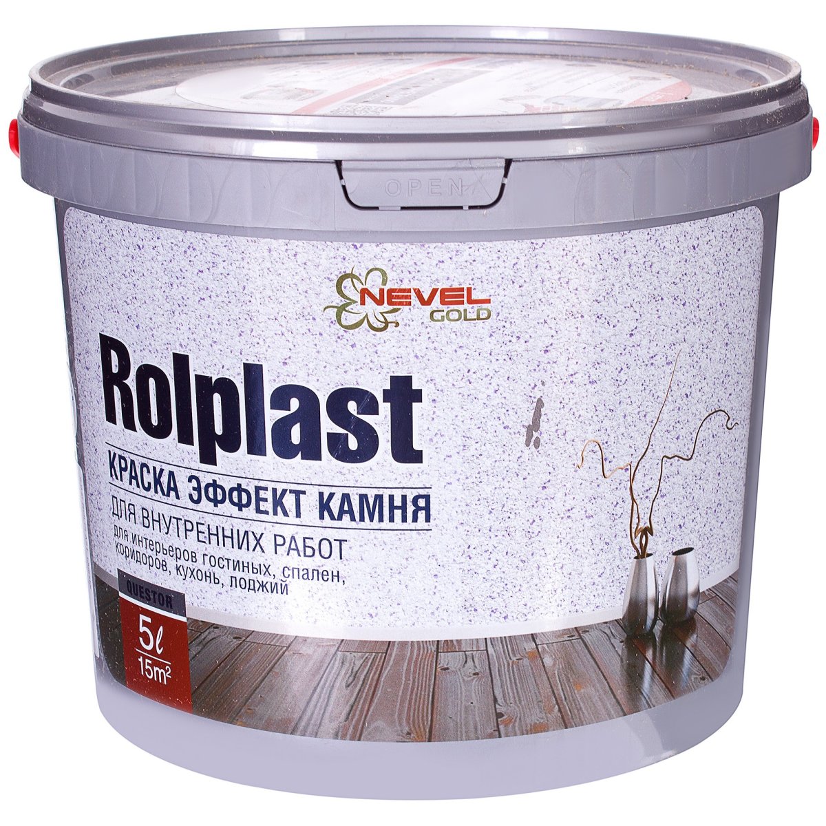 Rolplast краска эффект камня
