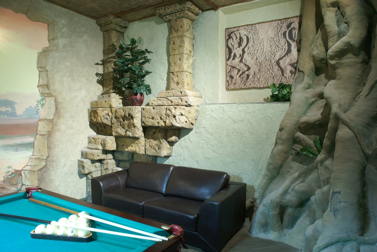 Скала водопад арт бетон