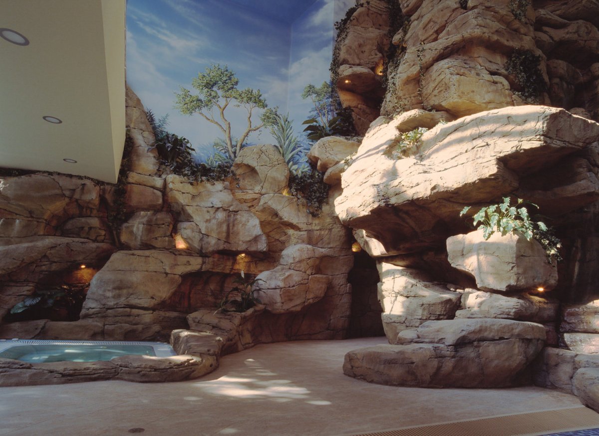 Отделка под скалу