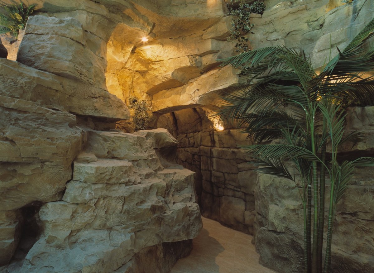 Артбетон водопад ландшафт