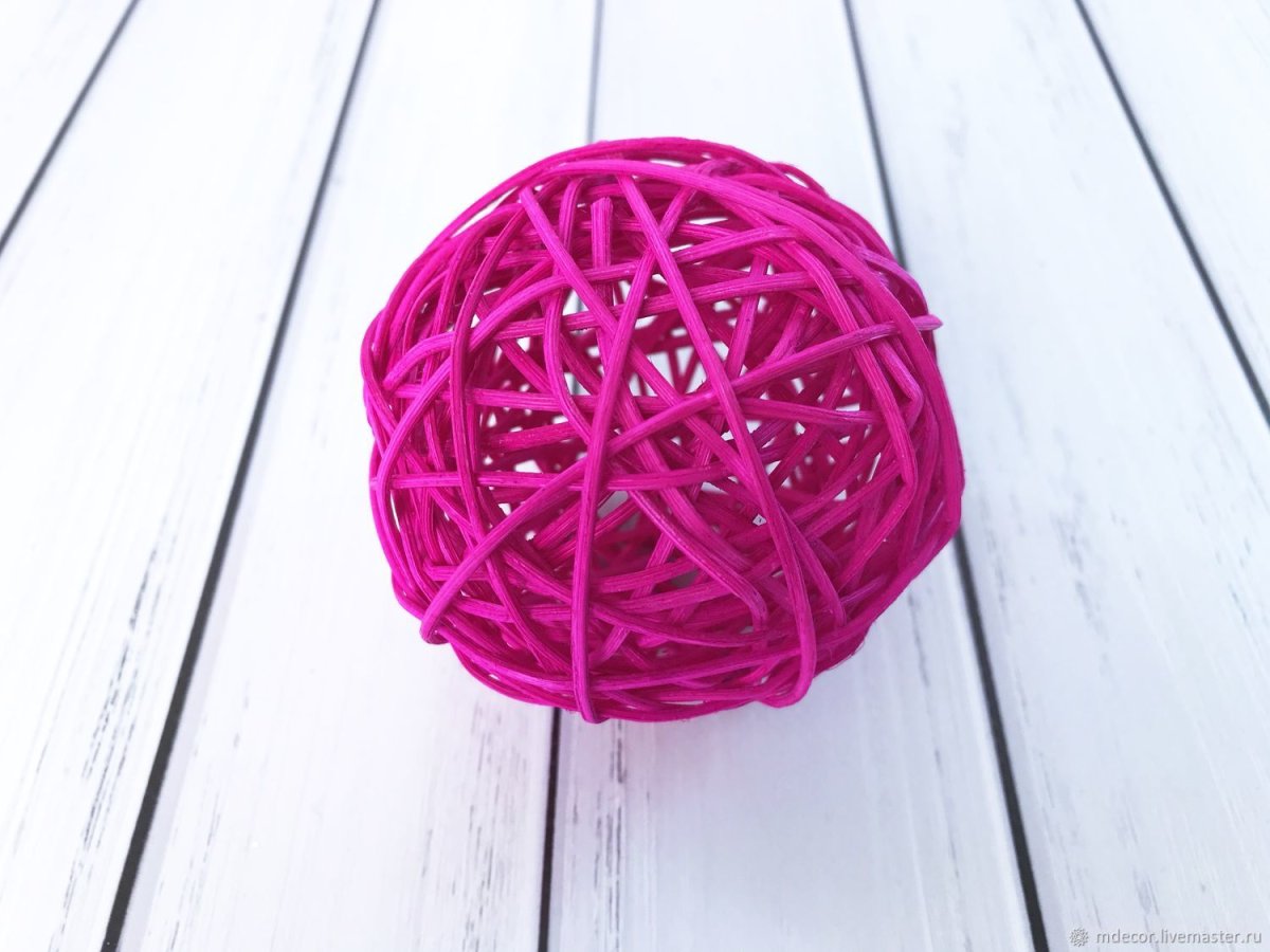 Интерьерные шары из ниток
