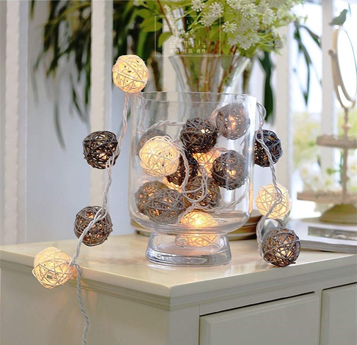 Шары из ротанга