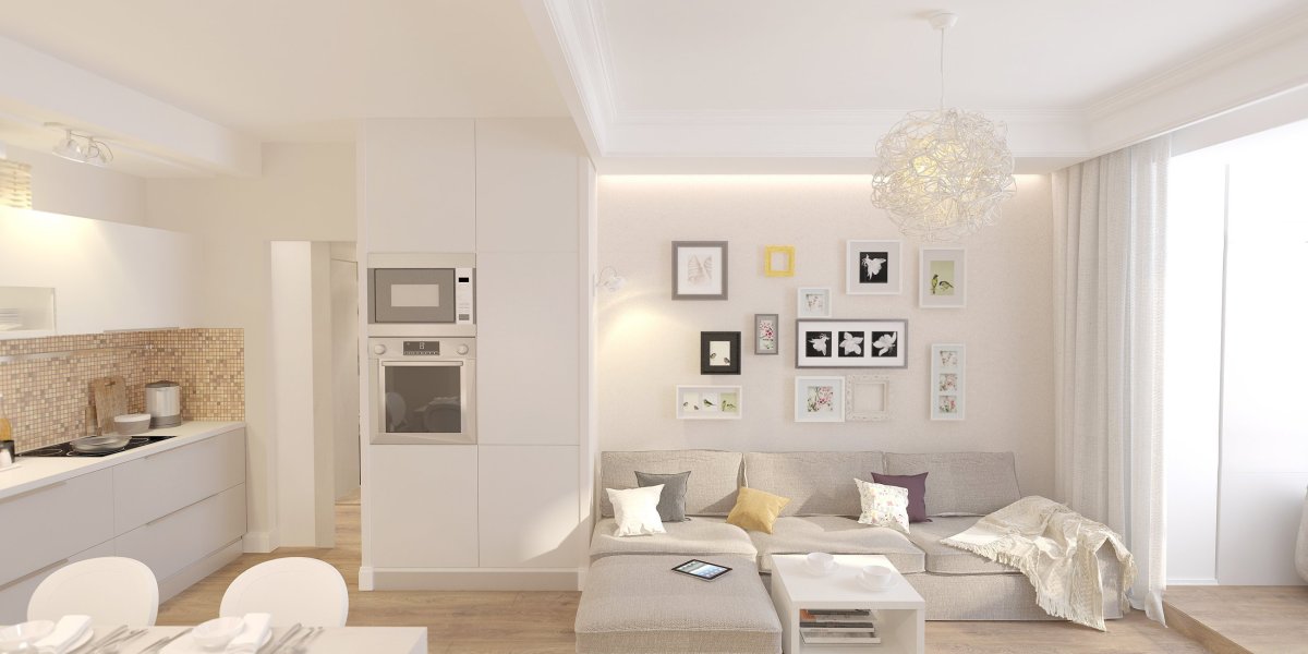 Молочный цвет стен