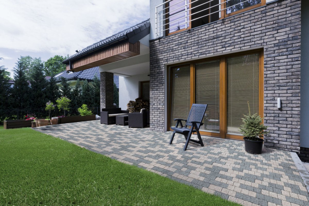 Брусчатка на террасе