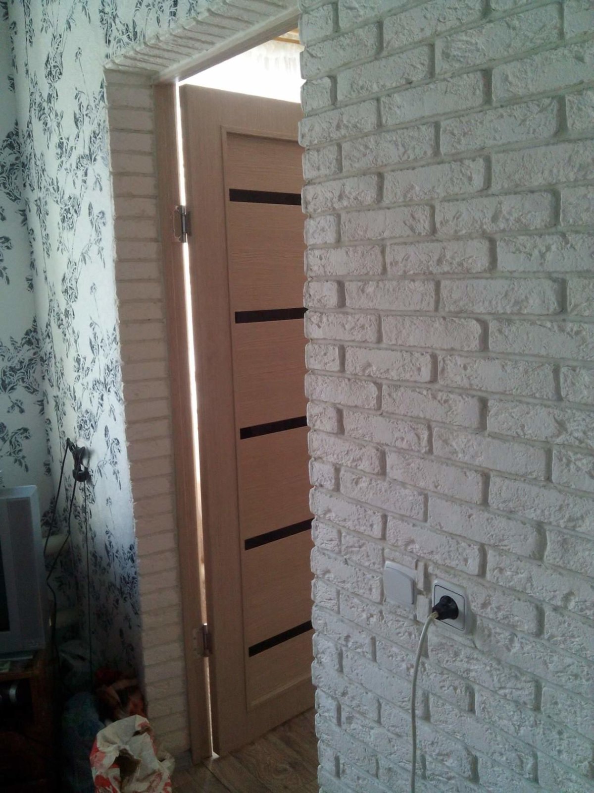 Облицовка дверного проема входной двери