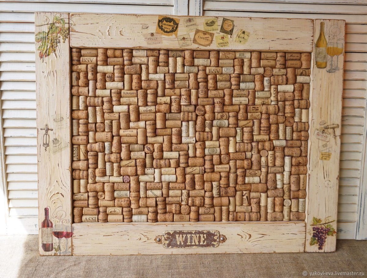 Ключница из винных пробок