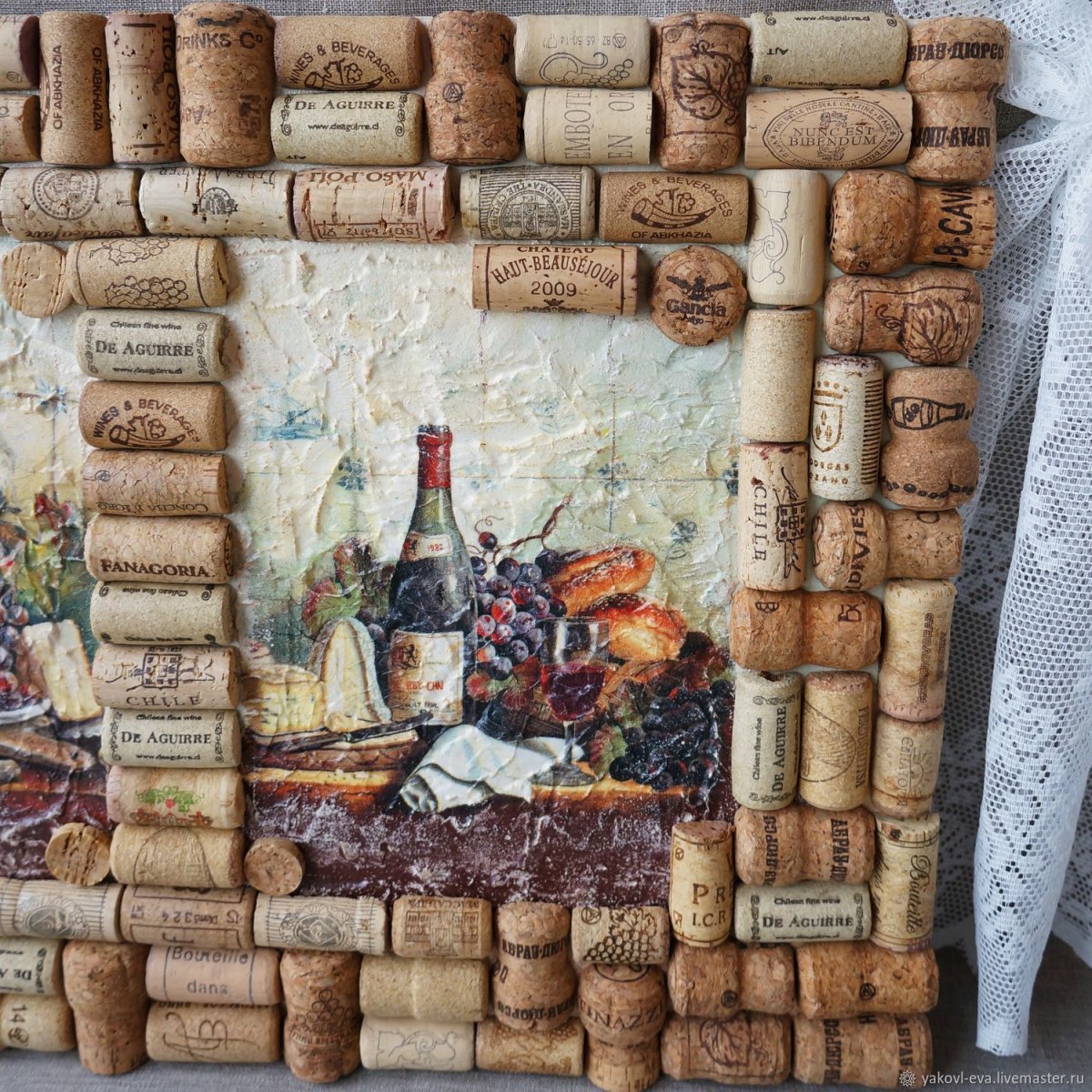 Панно из пробок от вина и шампанского своими руками