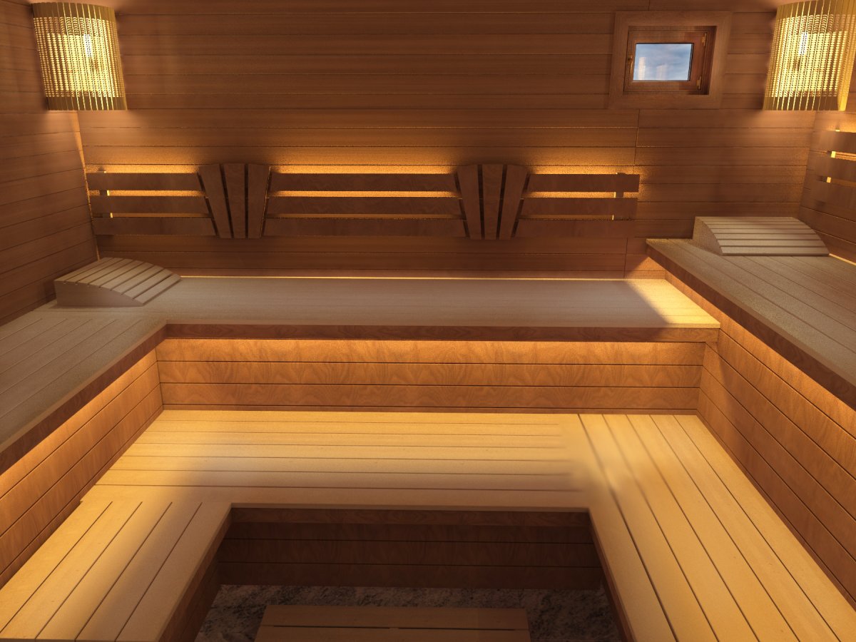 Небольшая парилка в бане