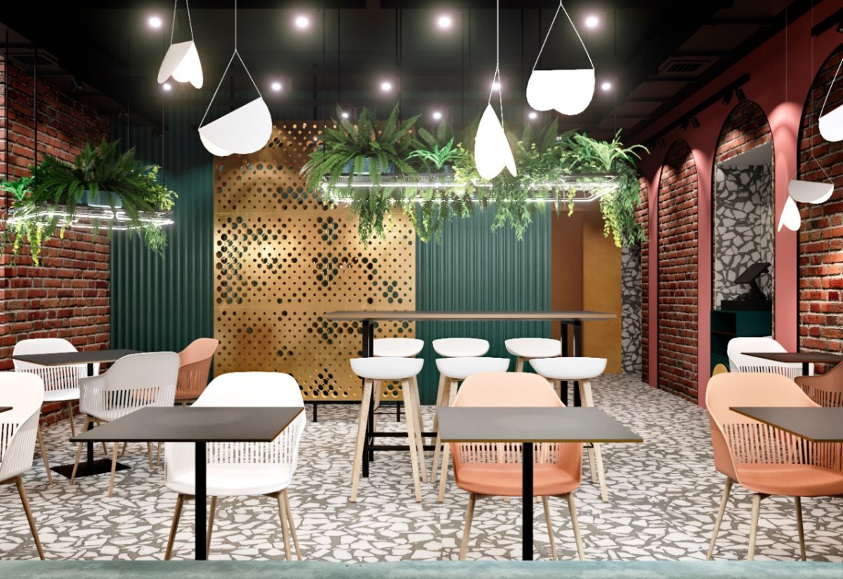 Тинейджерский стиль интерьер кафе