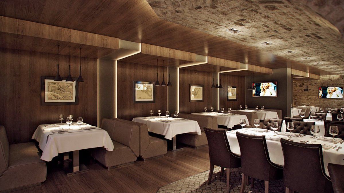 Проект зала ресторана