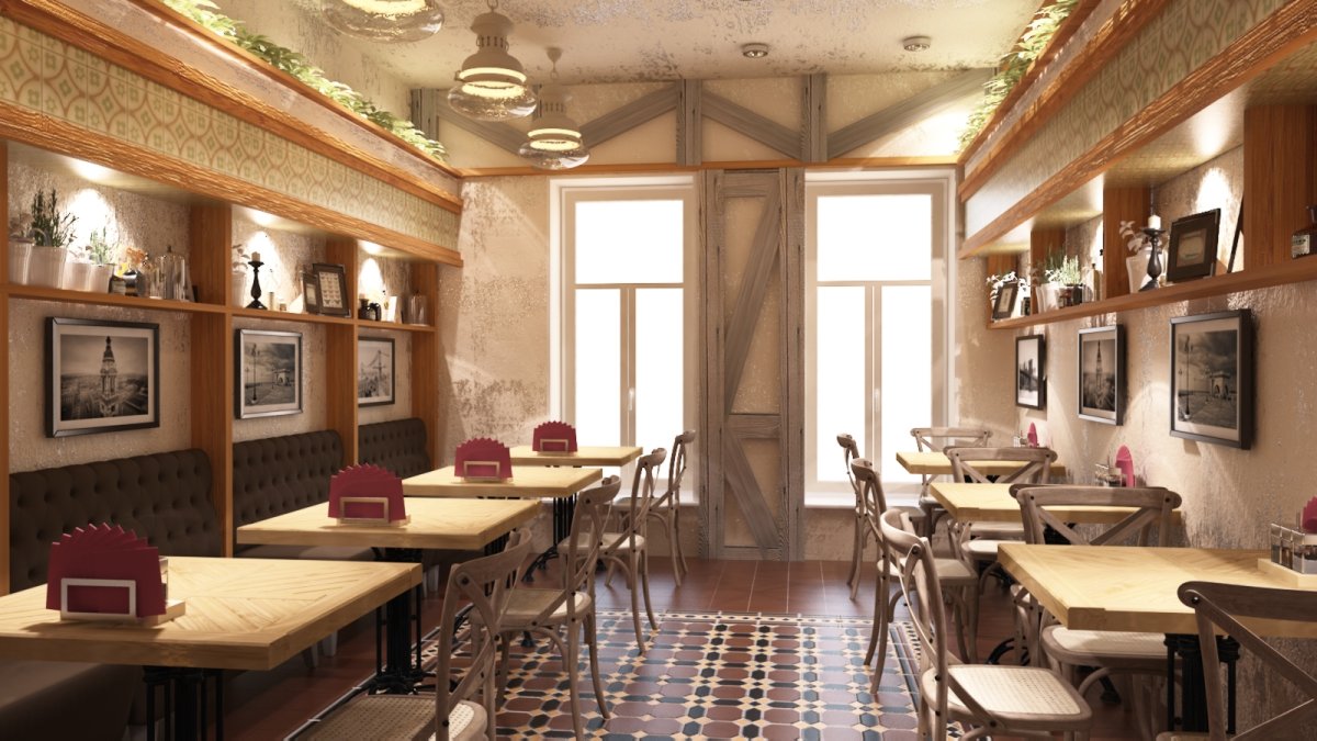 Интерьеры кафе в домашнем стиле