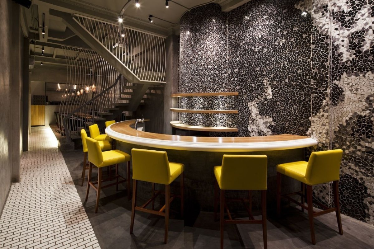 Необычный интерьер кафе