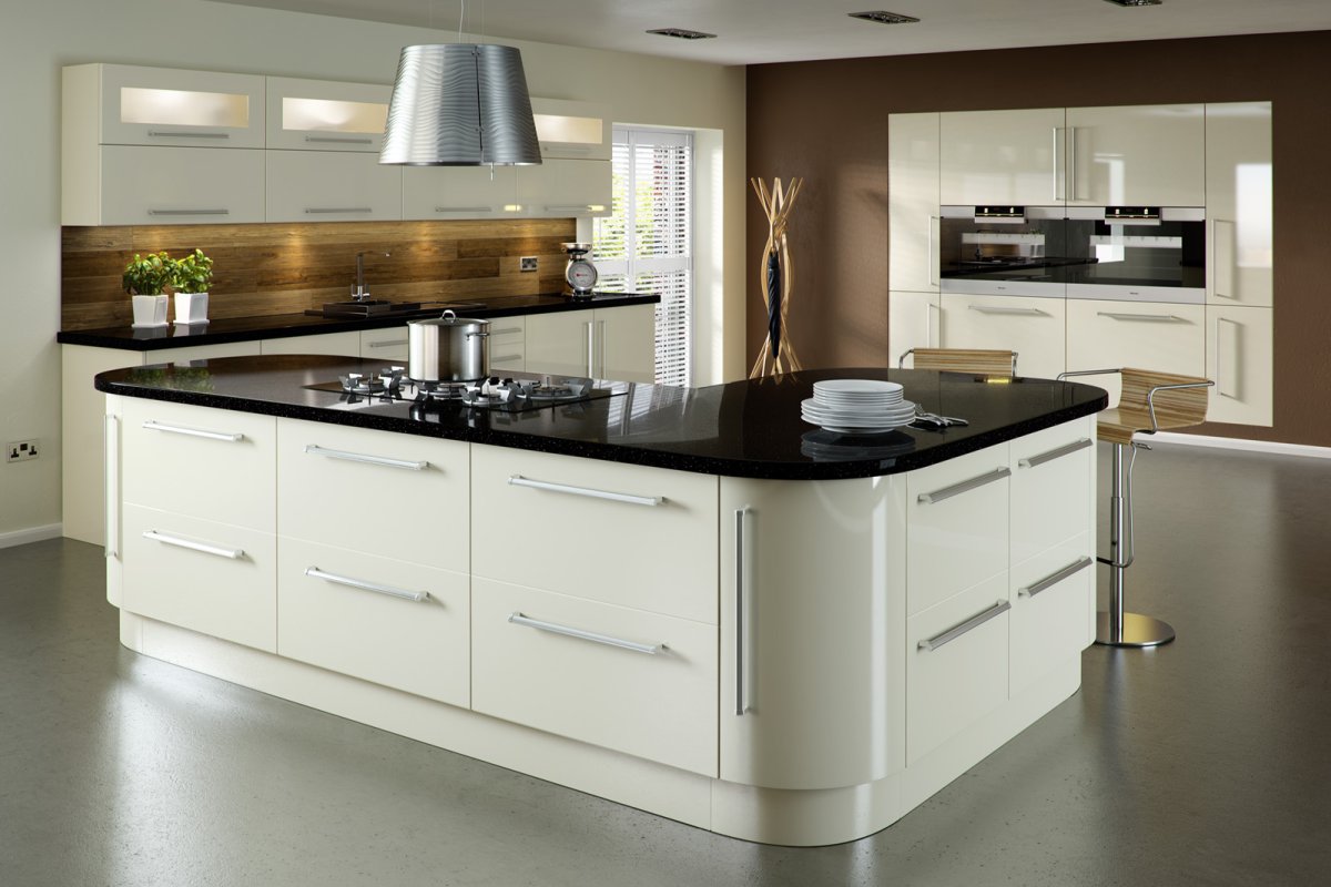 Кухня Модерн цвет слоновой кости