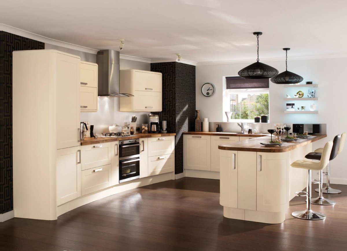 Кухня Модерн цвет слоновой кости